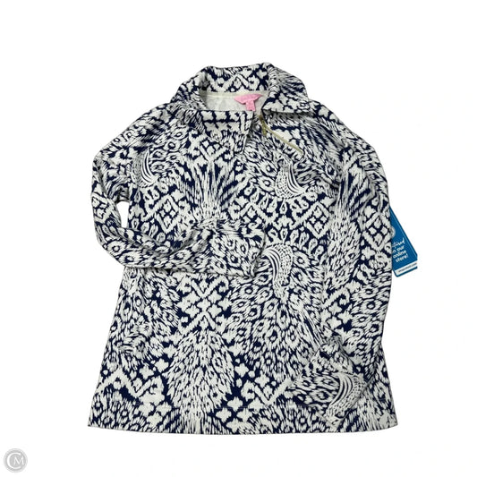 Sweatshirt Designer By Lilly Pulitzer In Blue & White, Size: Xs