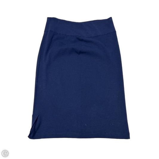 Skirt Midi By Eileen Fisher In Navy, Size: L