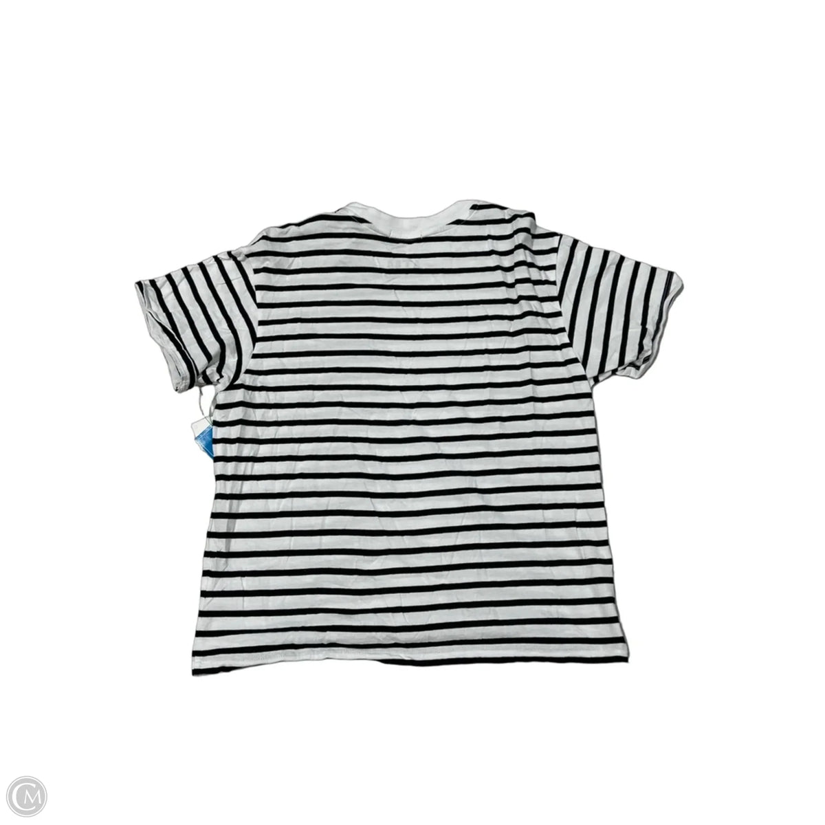 Top Short Sleeve By Atm In Striped Pattern, Size: S