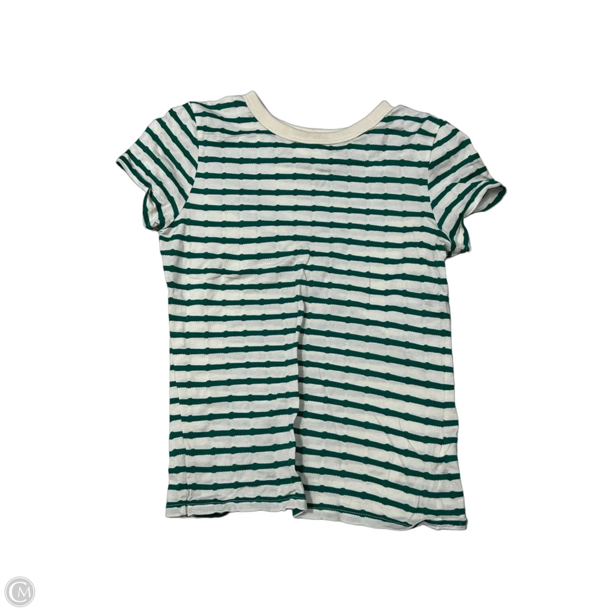 New! Top Short Sleeve By Nation In Striped Pattern, Size: S