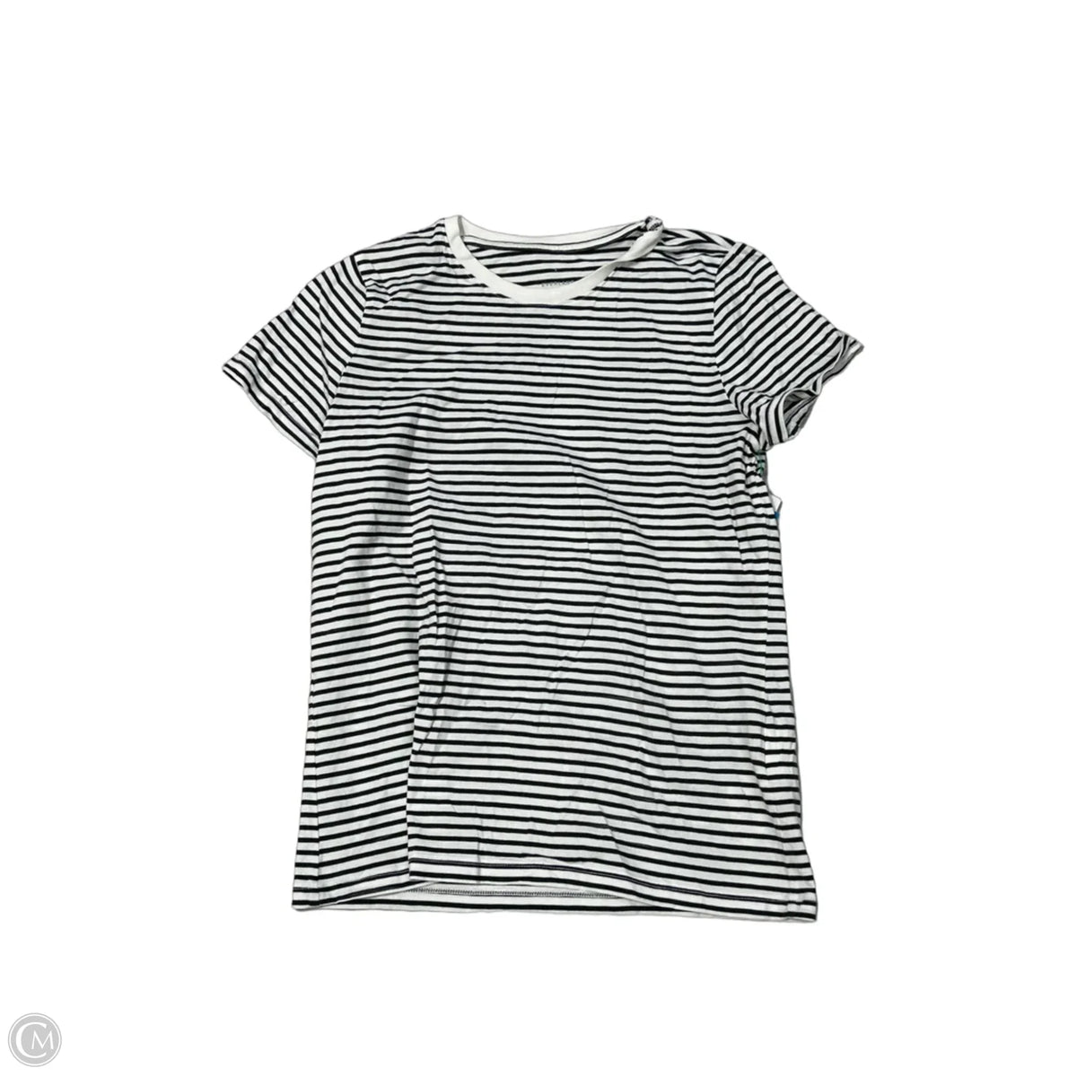 Top Short Sleeve By Everlane In Striped Pattern, Size: S