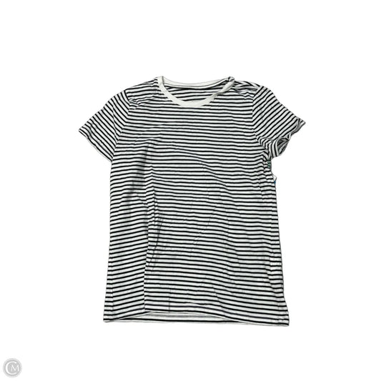 Top Short Sleeve By Everlane In Striped Pattern, Size: S