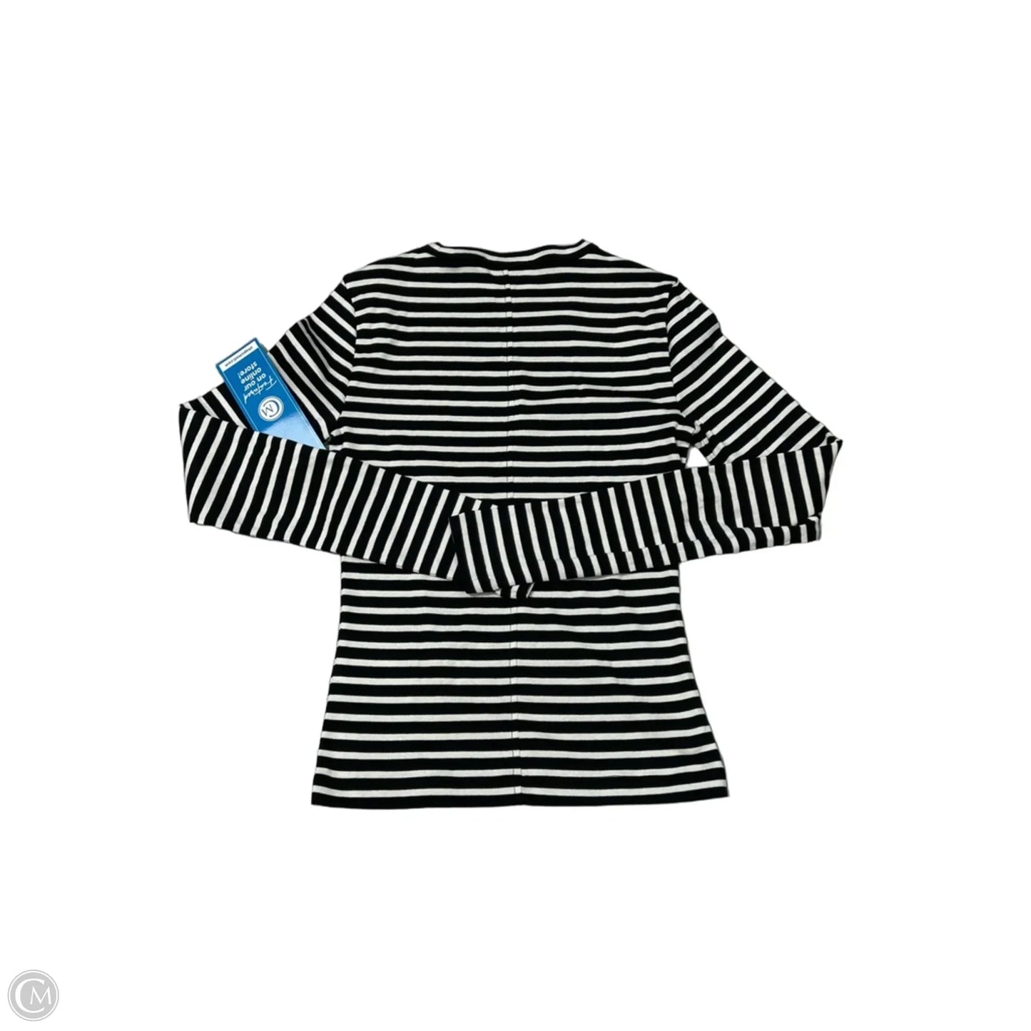 Top Long Sleeve By Madewell In Striped Pattern, Size: S