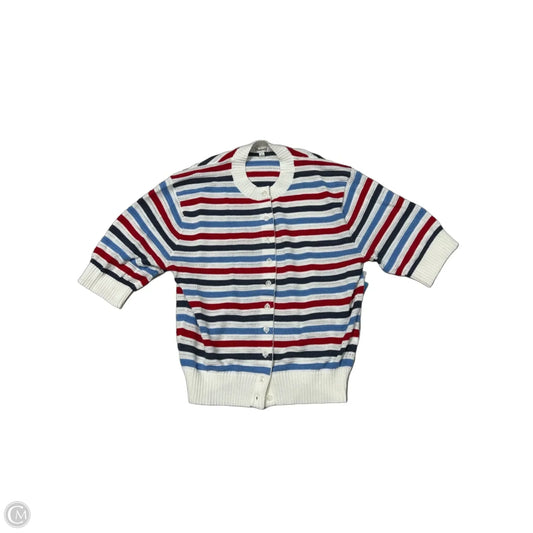 Sweater Short Sleeve By Madewell In Blue Red & White, Size: S