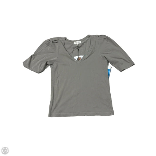 Top Short Sleeve By Nation In Grey, Size: Xs