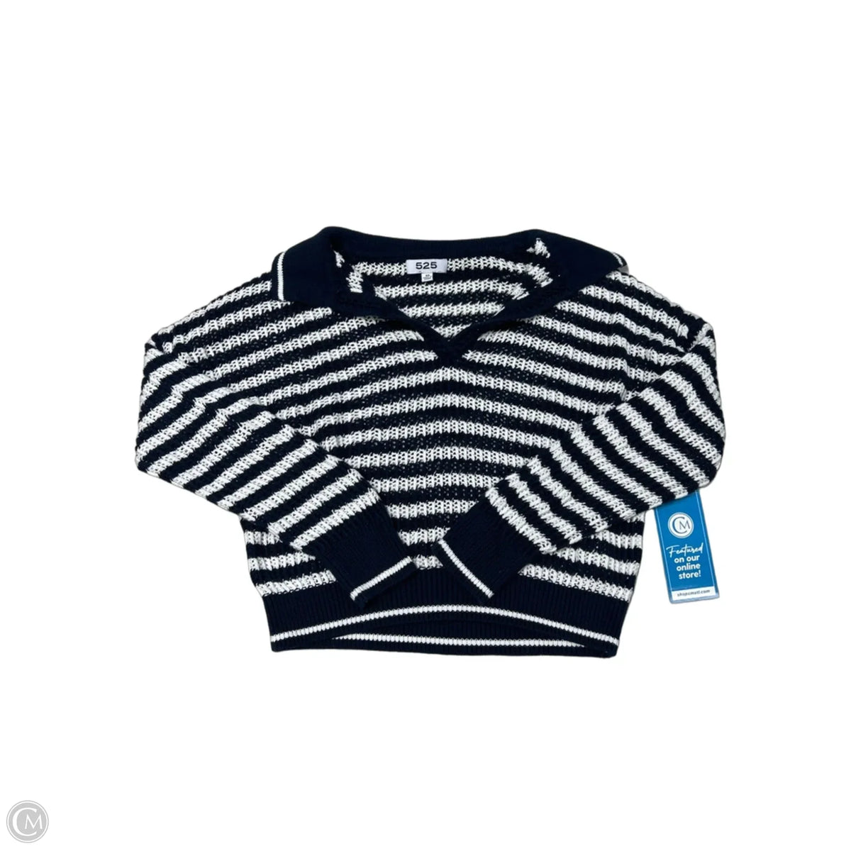 Sweater By 525 In Striped Pattern, Size: Xs