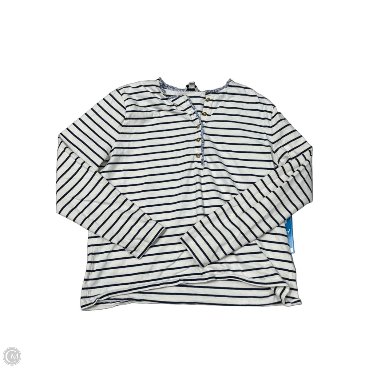Top Long Sleeve By J. Crew In Striped Pattern, Size: L