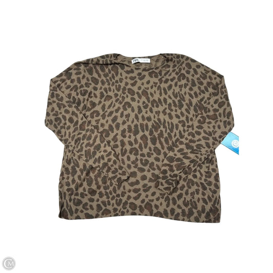 Sweater By Zara In Animal Print, Size: S