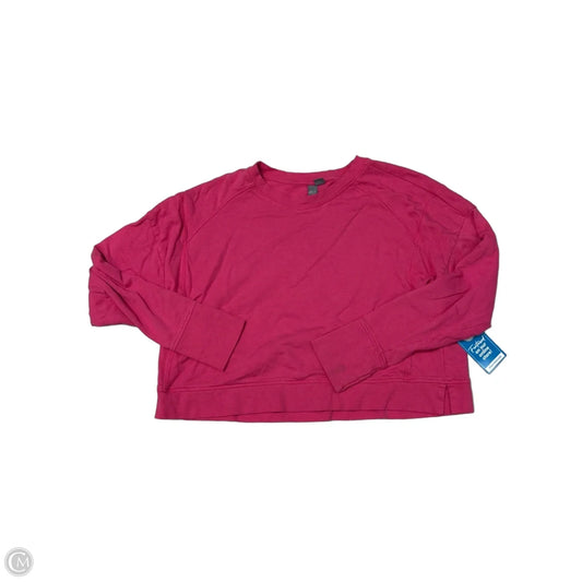 Athletic Top Long Sleeve Crewneck By Sweaty Betty In Pink, Size: L