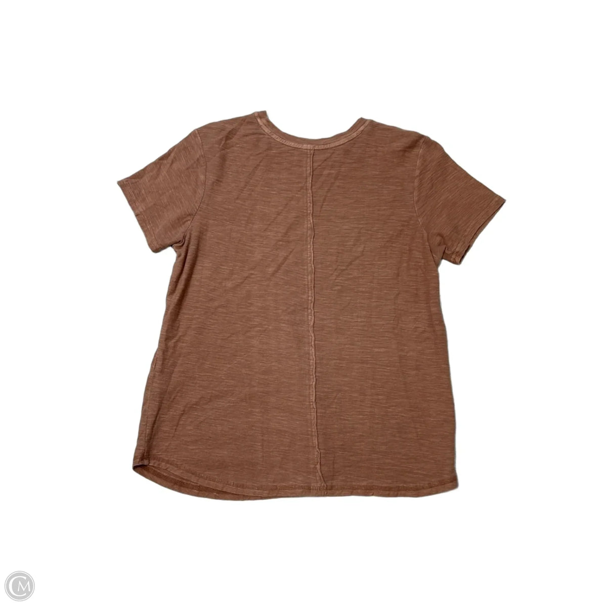 Top Short Sleeve Basic By Pilcro In Brown, Size: M