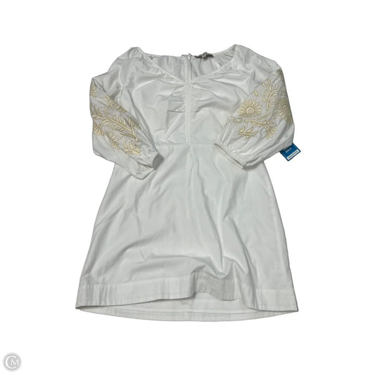 Dress Casual Short By Loft In Cream & White, Size: M