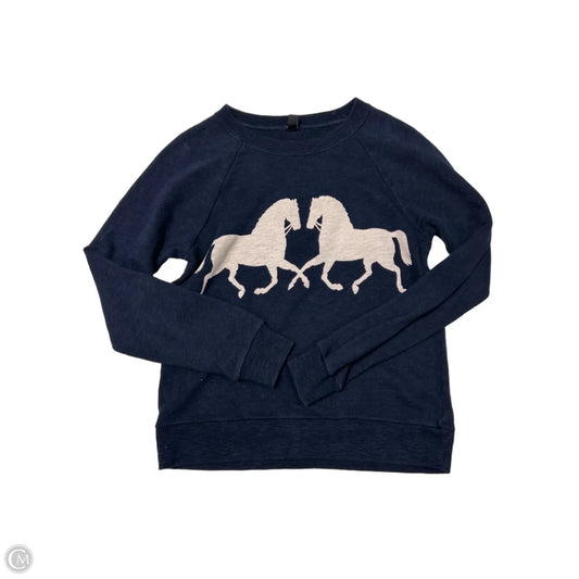 Sweatshirt Crewneck By J. Crew In Navy, Size: S
