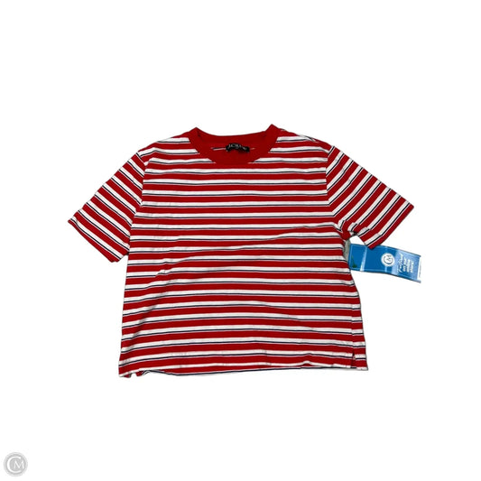 Top Short Sleeve By J. Crew In Striped Pattern, Size: Xxs