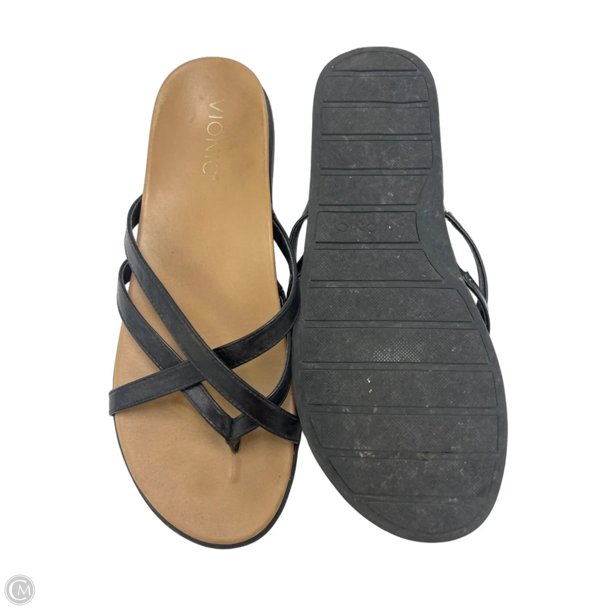 Sandals Flats By Vionic In Brown, Size: 10