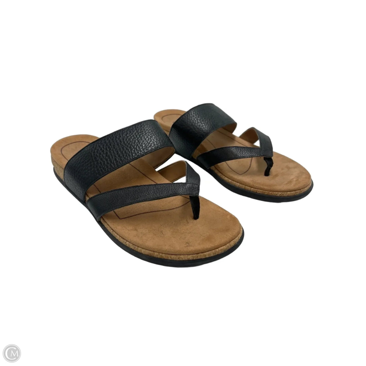 Sandals Flats By Vionic In Brown, Size: 10