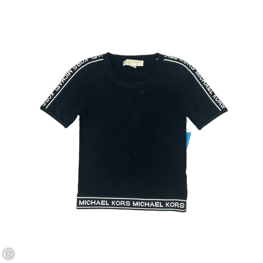 Top Short Sleeve By Michael By Michael Kors In Black, Size: Xs