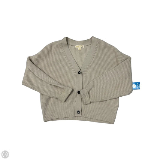 Sweater Cardigan By Michael By Michael Kors In Tan, Size: S