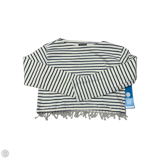 Top Long Sleeve By J. Crew In Striped Pattern, Size: S