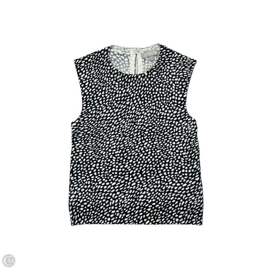 New! Top Sleeveless By J. Crew In Black & Cream, Size: Xs