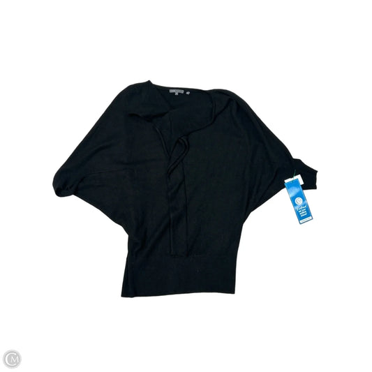 Sweater Short Sleeve By Vince In Black, Size: M