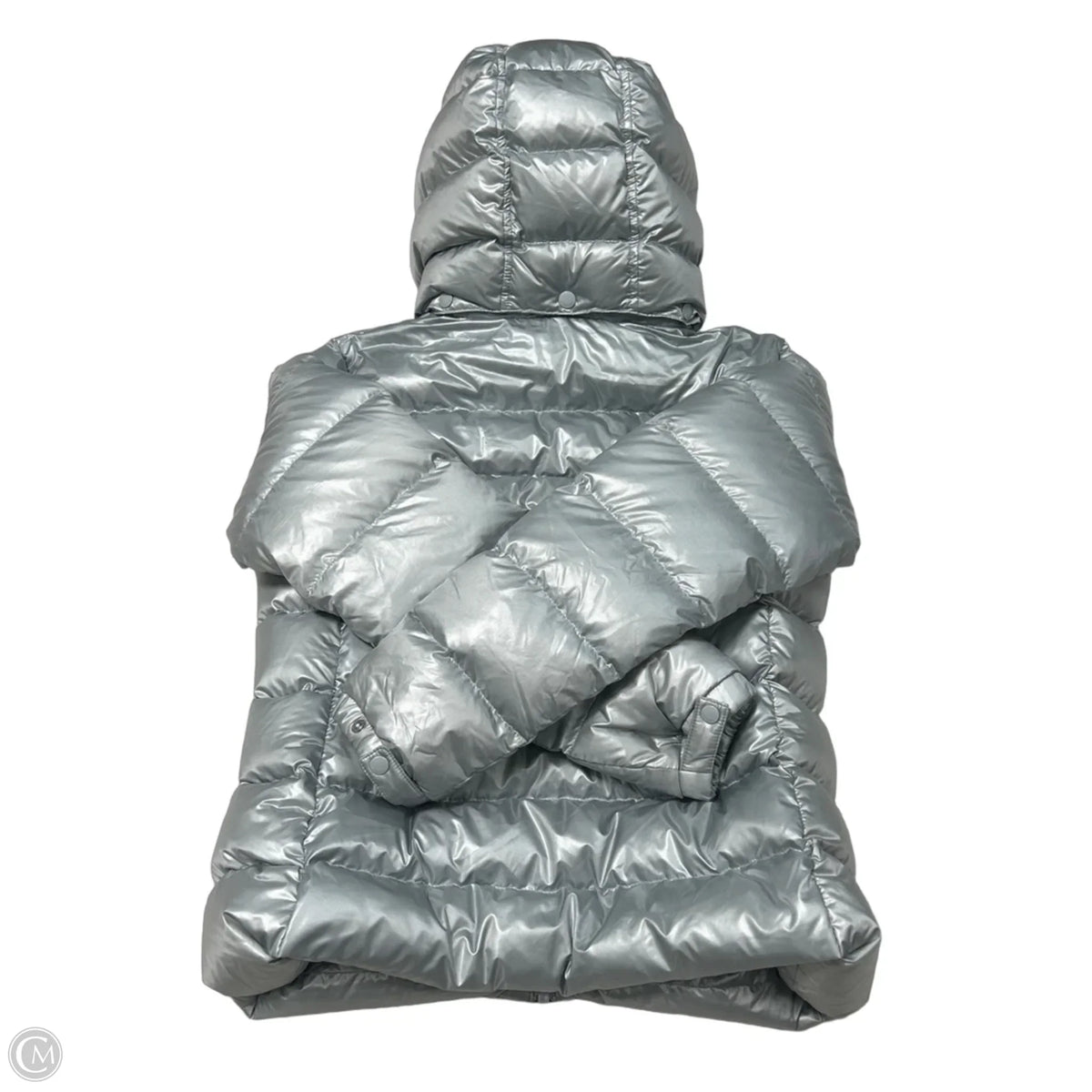 Coat Puffer & Quilted By Babaton In Silver, Size: M
