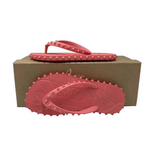 Christian Louboutin Superloubi Spike Luxury Sandals, Size: 7