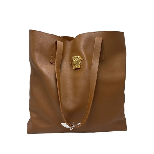 Versace La Medusa Smooth Leather Luxury Tote / Handbag