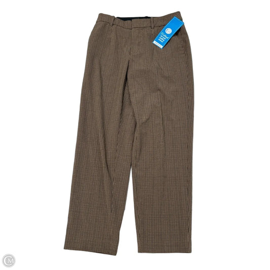 New! A New Day Brown Patterned Ankle Pants, Size 4