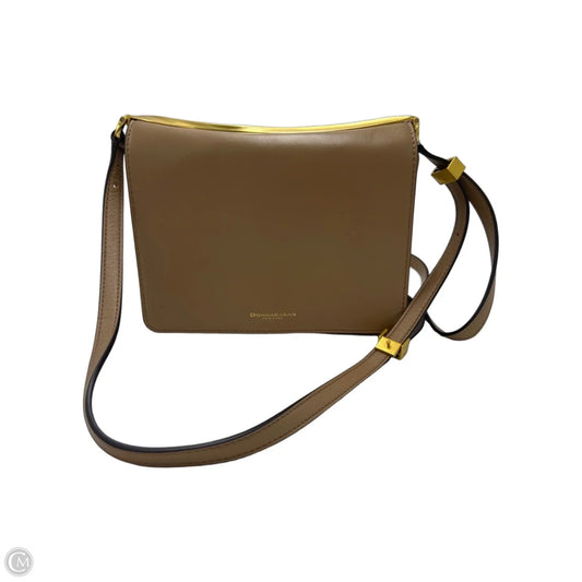 Donna Karan Jericho Leather Shoulder Bag in Tan