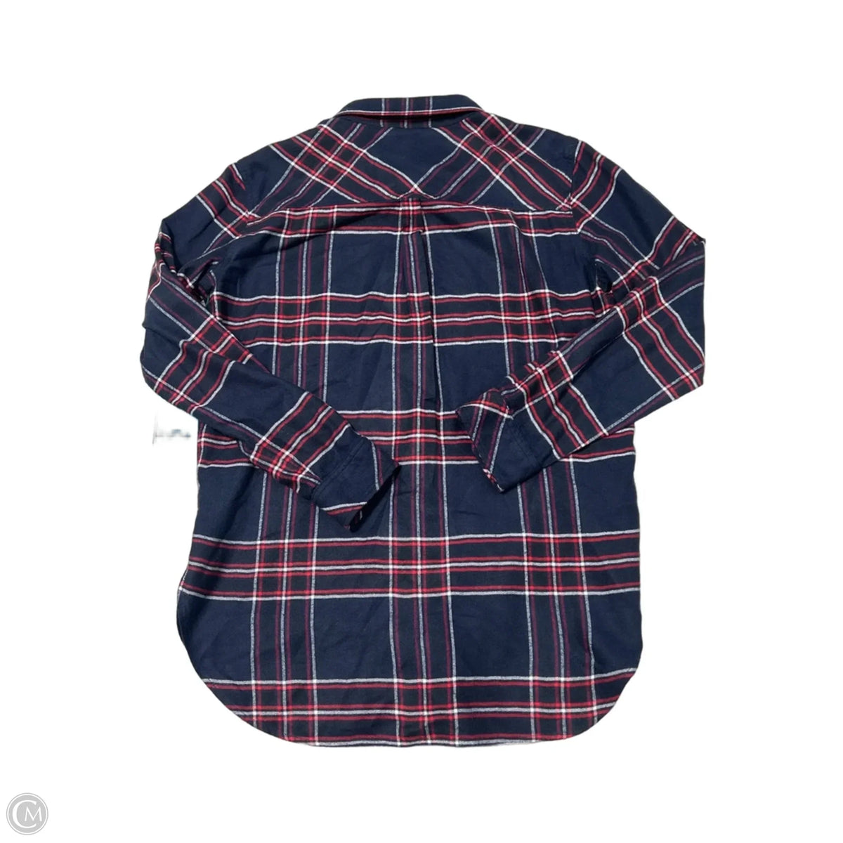 Athleta Long Sleeve Top in Plaid, Size M