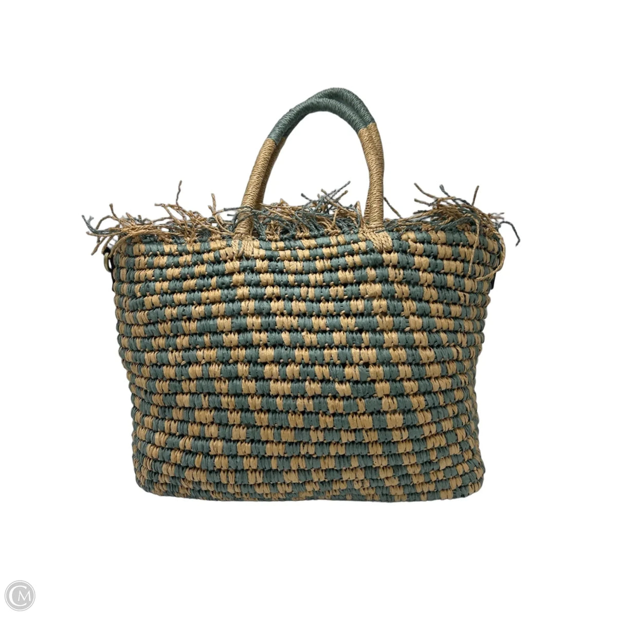Patricia Nash Designer Handbag in Blue & Tan