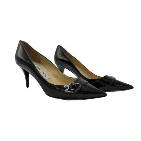 Jimmy Choo Buckle Luxury Pumps in Grey, Size 6 (36)