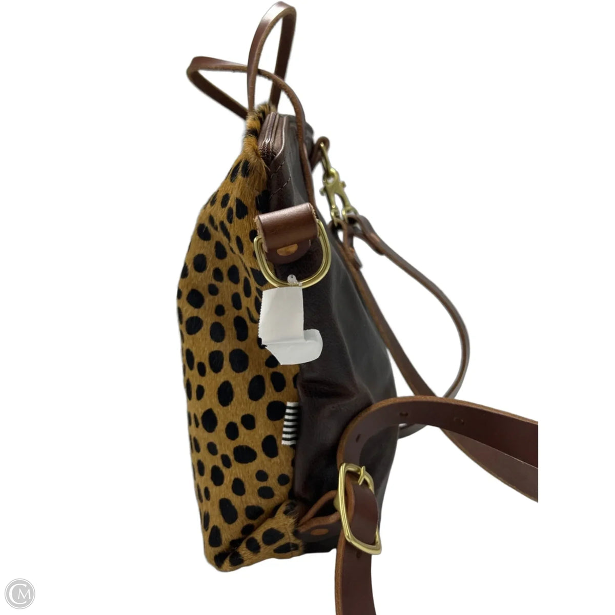Meanwhile Back on the Farm Cheetah Hair-on-Hide Designer Backpack in Multicolored