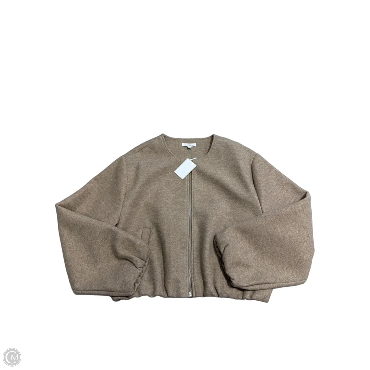 New! Socialite Bomber Jacket in Brown, Size L