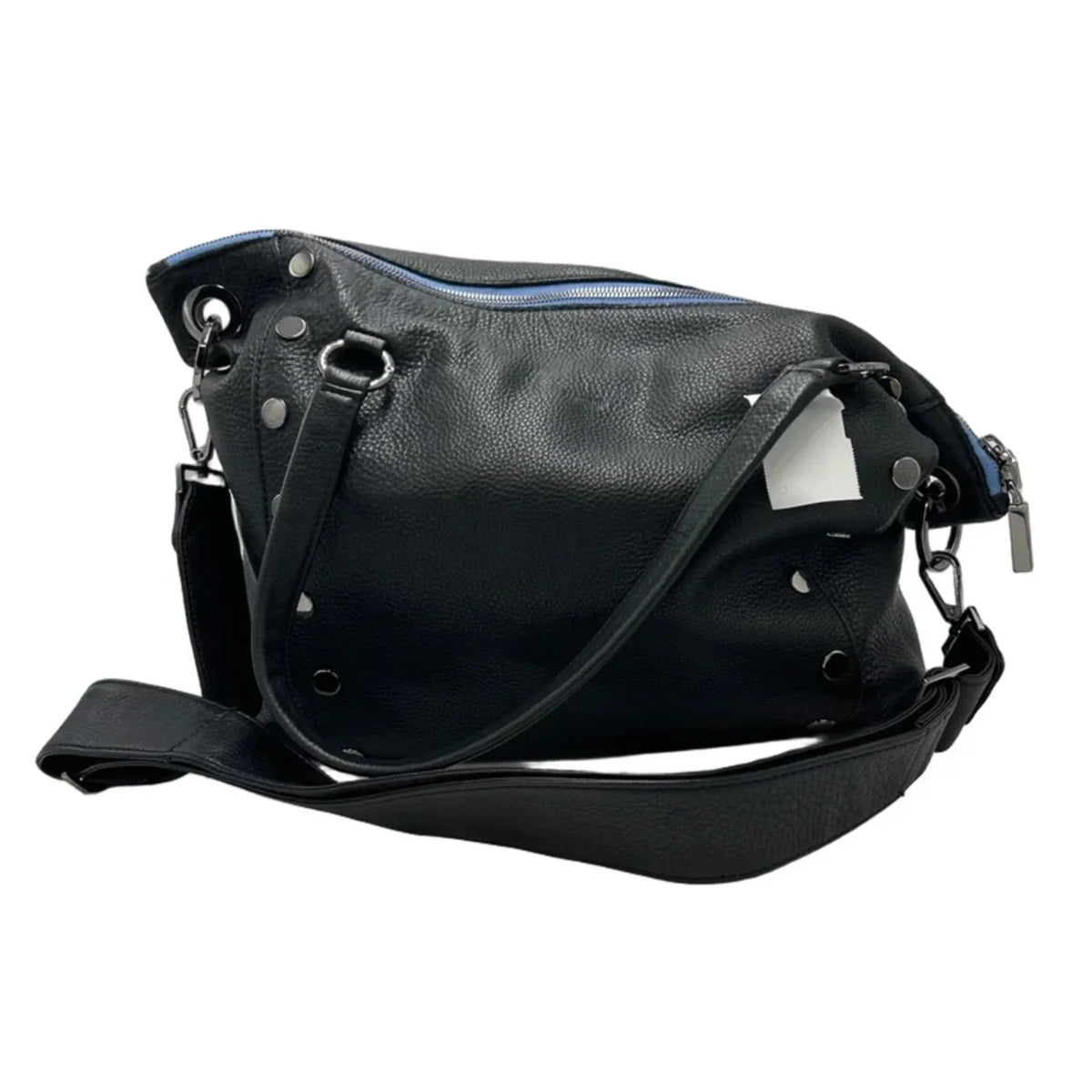 Hammitt Daniel Large Zip Designer Handbag in Black