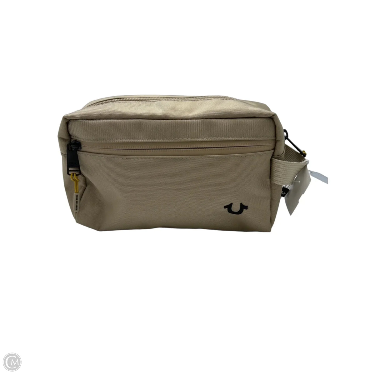 True Religion Makeup Bag in Tan