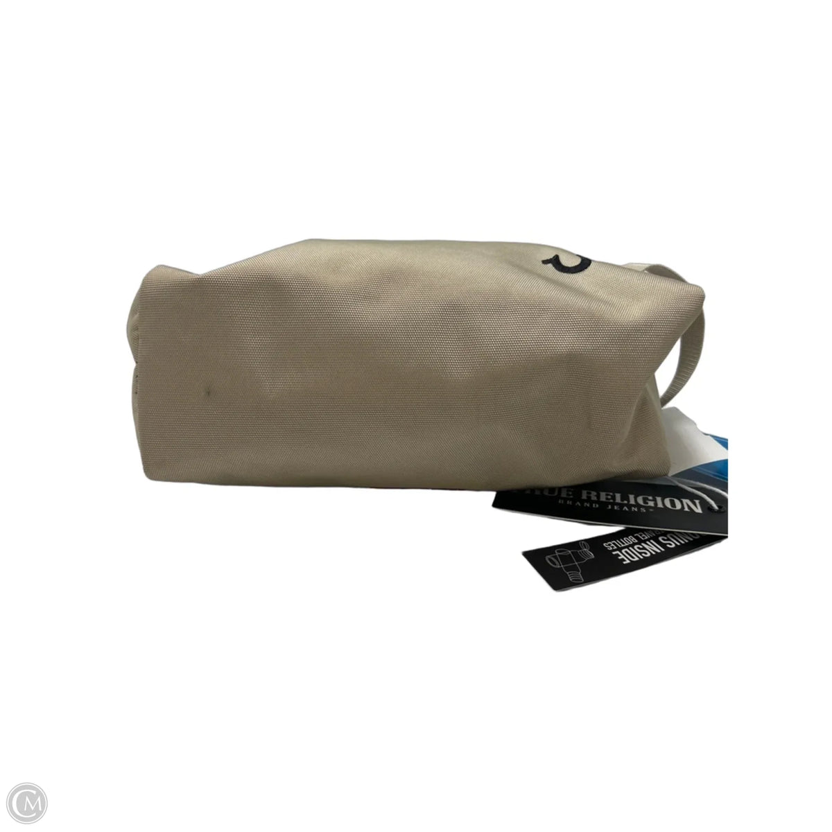 True Religion Makeup Bag in Tan