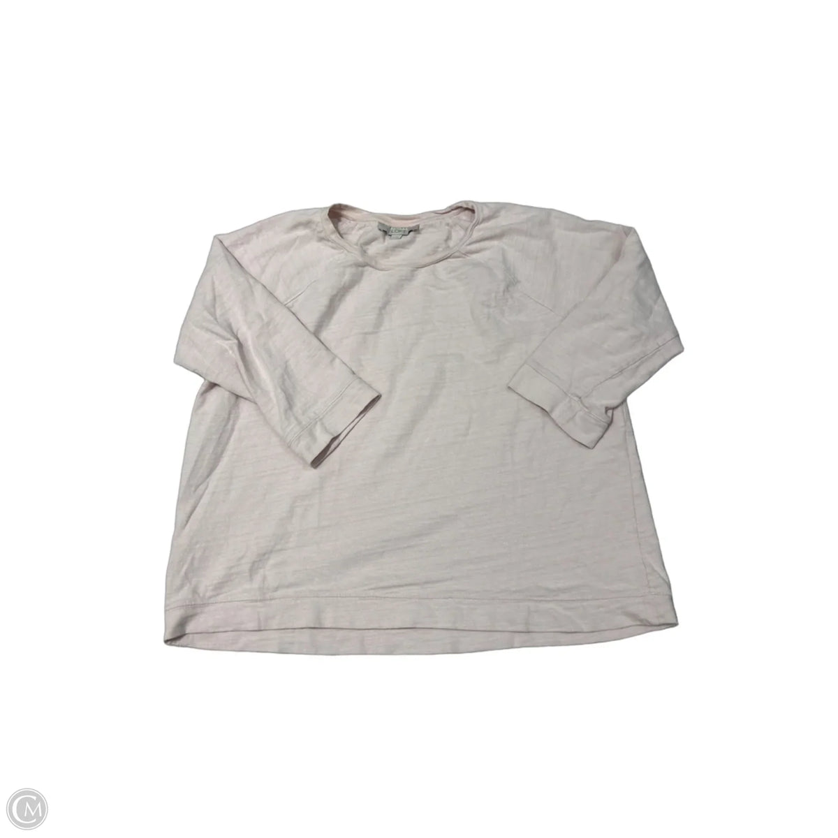 LOFT Three-Quarter-Sleeve Top in Pink, Size XL