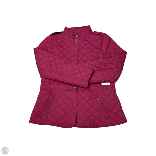 Talbots Quilted Puffer Coat in Pink, Size L