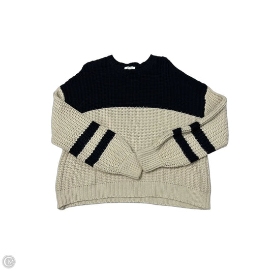 Z Supply Sweater in Black & Tan, Size M