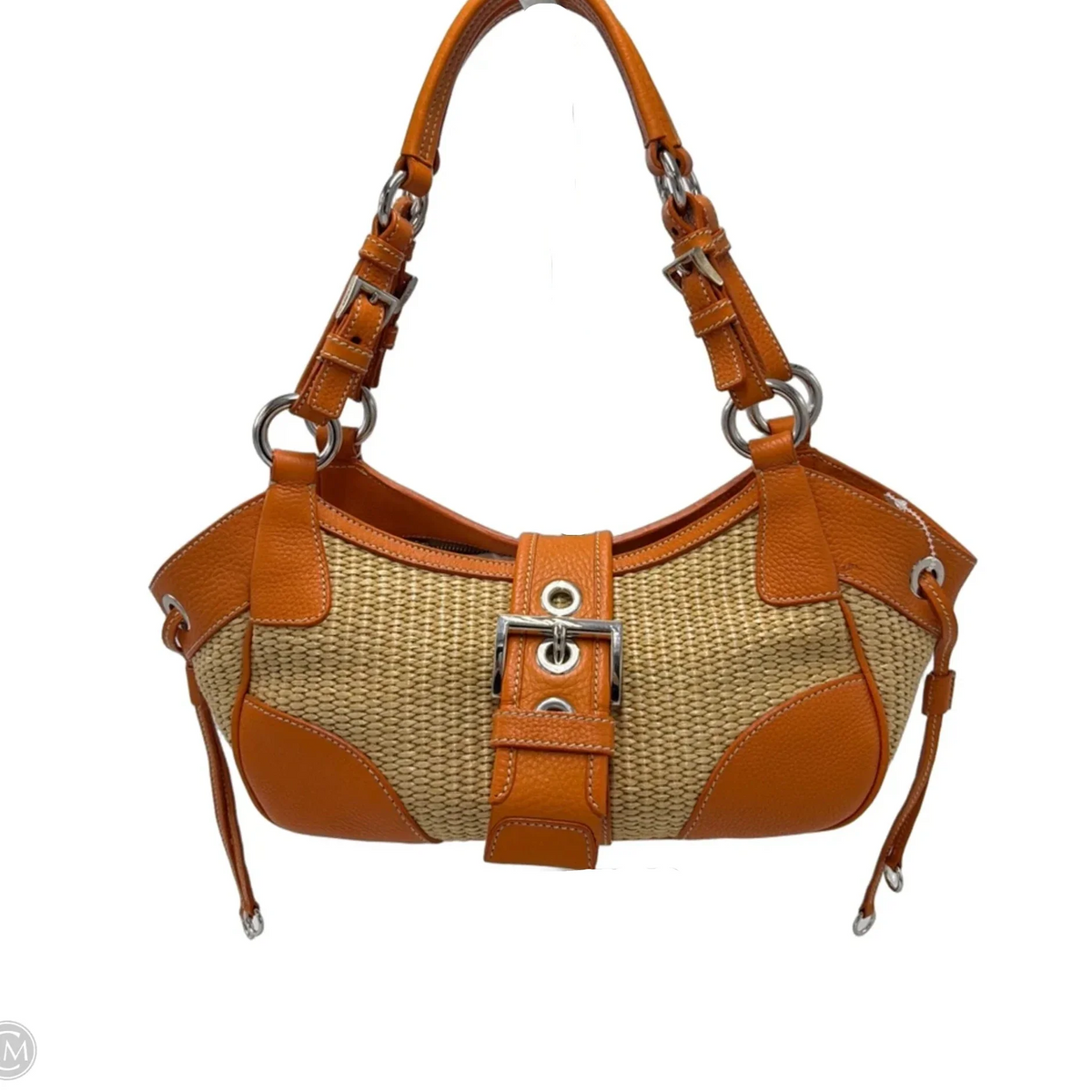 Prada Paglia/Vitello Daino Luxury Shoulder Handbag