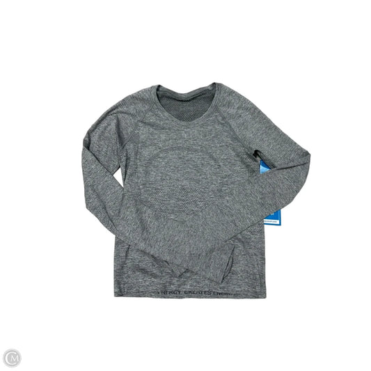 Lululemon Athletic Long-Sleeve Top in Grey, Size S