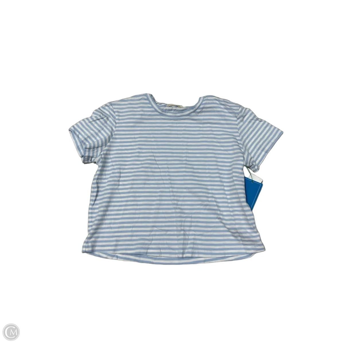 Madewell Short-Sleeve Top in Striped Pattern, Size XS