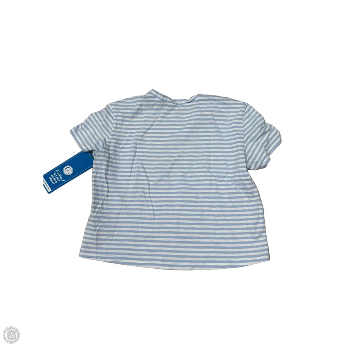 Madewell Short-Sleeve Top in Striped Pattern, Size XS