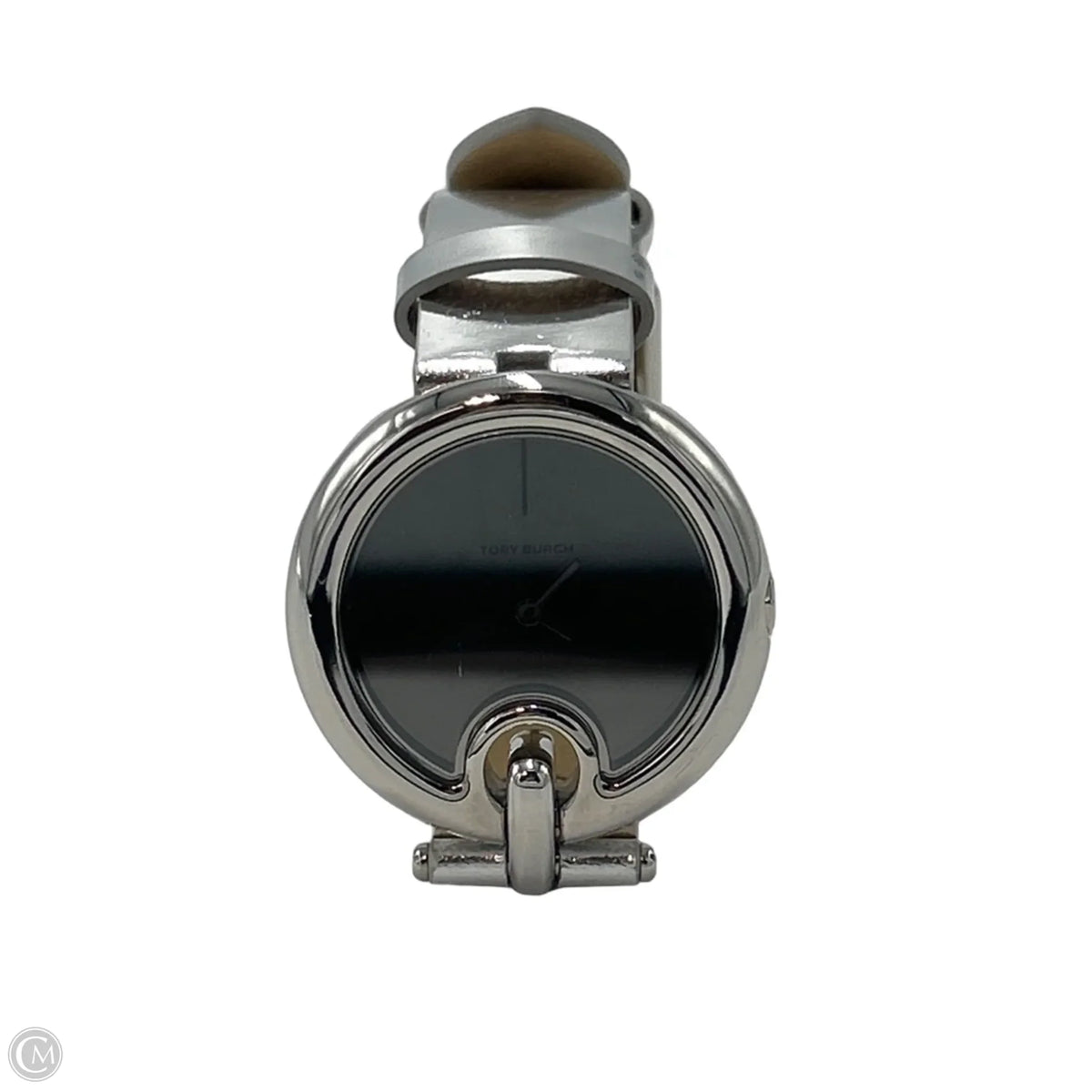 Tory Burch 36mm Silver Pierced-Strap Designer Watch in Silver