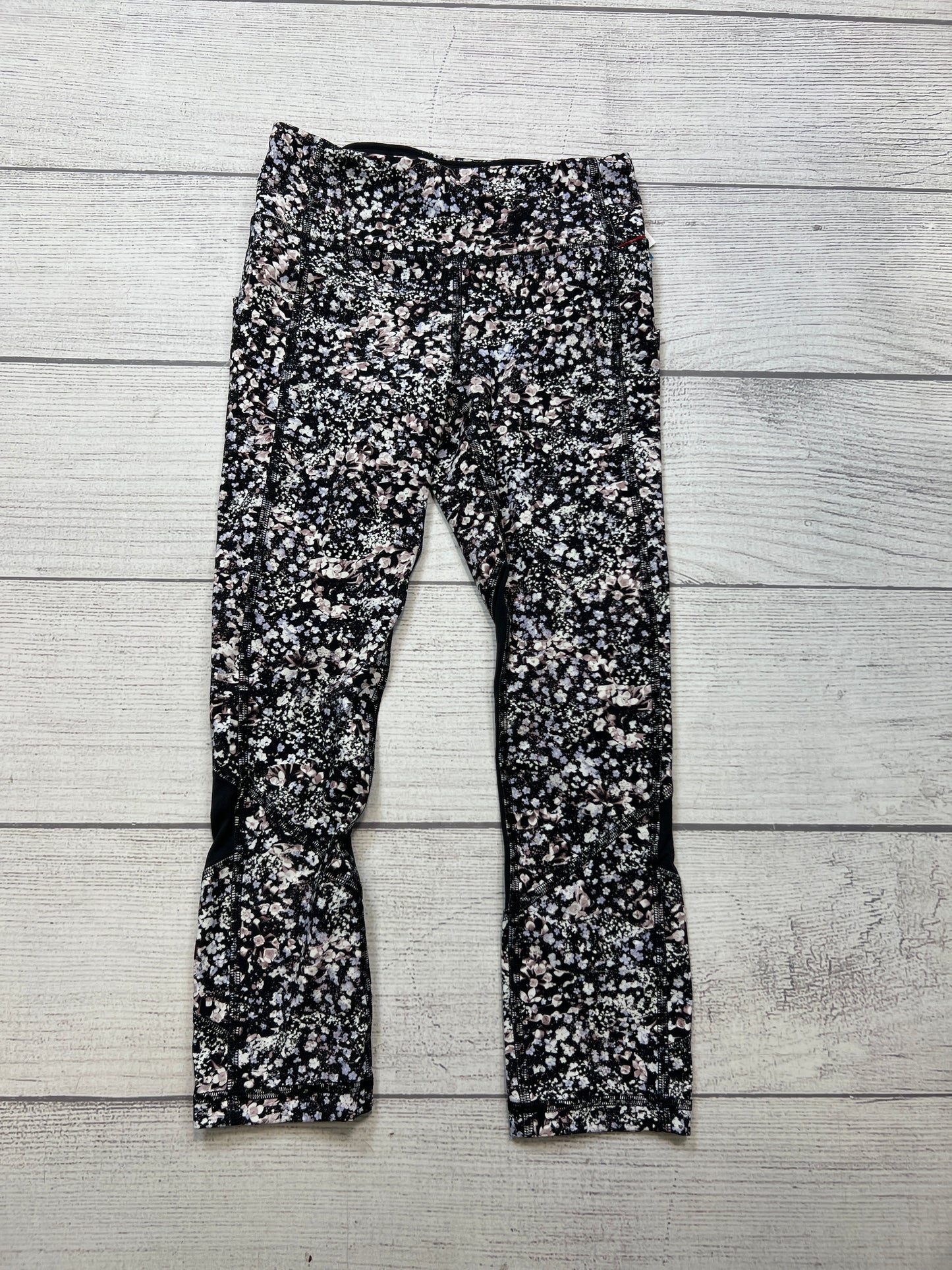 Athletic Capris By Lululemon In Floral Print, Size: 2