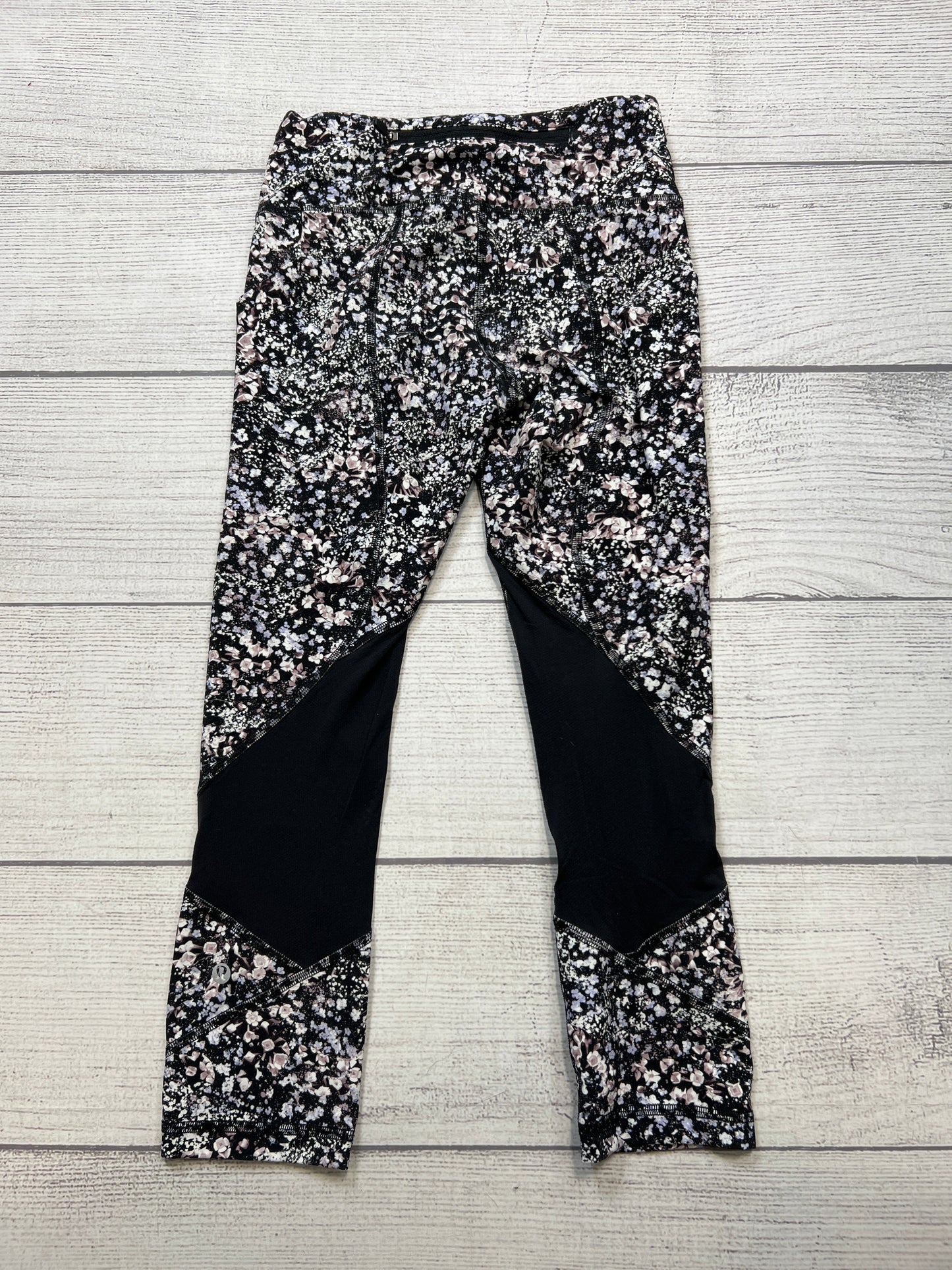 Athletic Capris By Lululemon In Floral Print, Size: 2