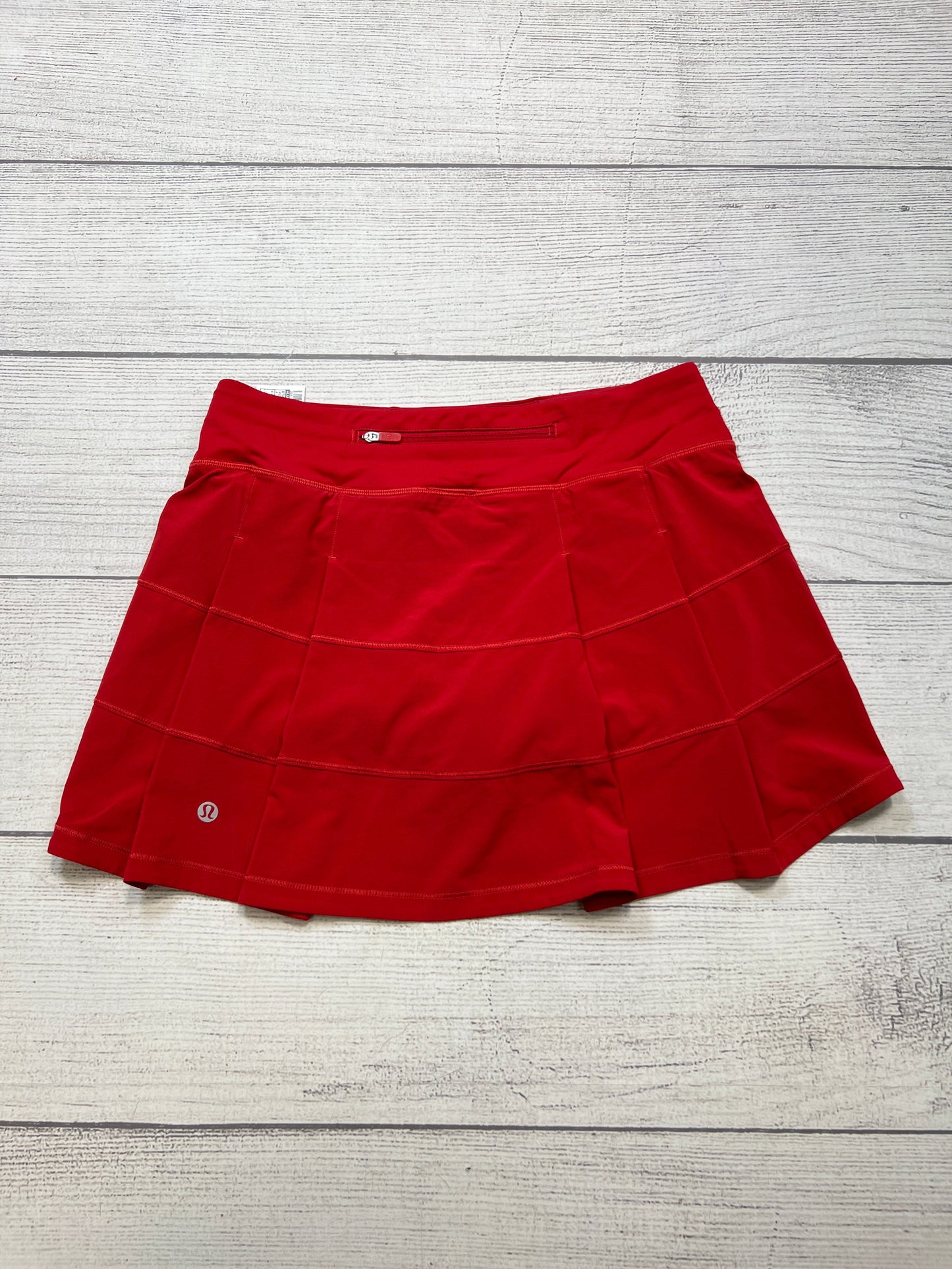 Athletic Skirt By Lululemon In Red, Size: 4