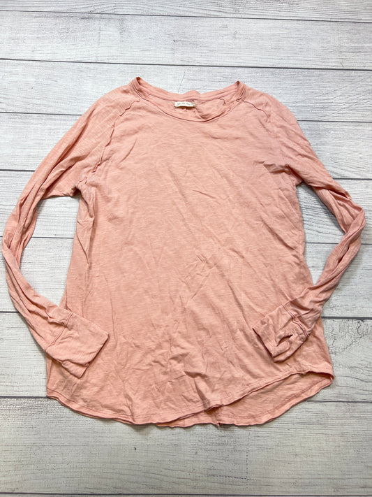Top Long Sleeve By Free People In Pink, Size: L