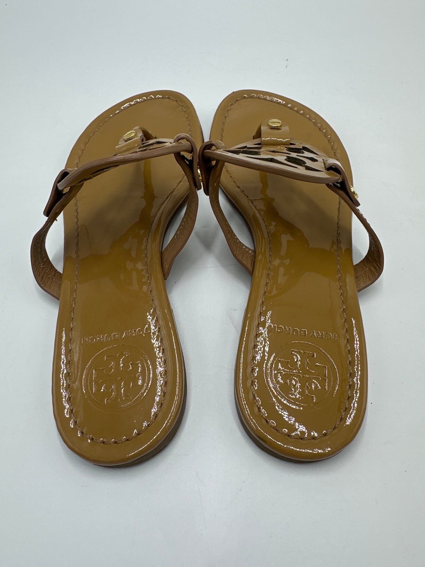 Tory Burch Patent Miller Designer Sandals, Size: 7